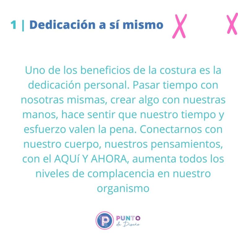Beneficios de la costura
