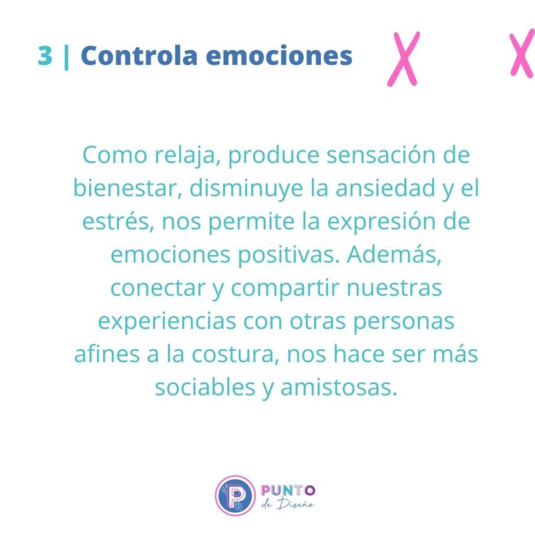 Beneficios de la costura